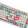 Mahjong Puppy Moa Five-Sided Dye-Sublimation Custom Cute Theme Keycaps for Mechanical Keyboards