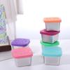 6pcs Square Salad Dressing Cup Leak-proof Snack Box Portable Seasoning Container  Office