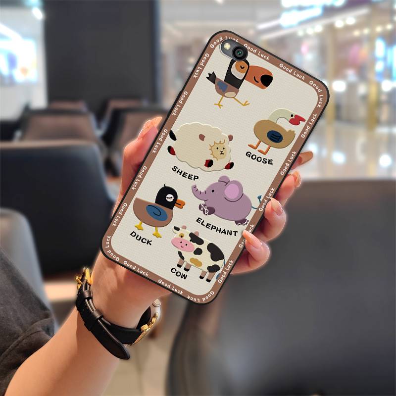 Dirt-resistant Anti-knock Phone Case For Xiaomi Redmi GO Cartoon Shockproof TPU Soft Case Waterproof Silicone Durable