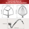 A20F-Stand Mixer Attachments Kit(Flat Beater,Dough Hook,Wire Whip Attachment) For Kitchenaid Lift Stand Mixer And 7Quart Bowl