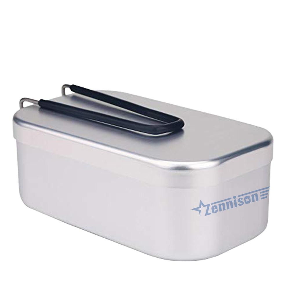 Outdoor Camping Aluminum Lunch Box With Stainless Steel Handle