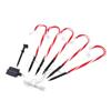 Xmas Candy Cane Lights 1 for 5 IP65 Water Resistant 8 Modes 500mAh Battery Candy Cane Pathway