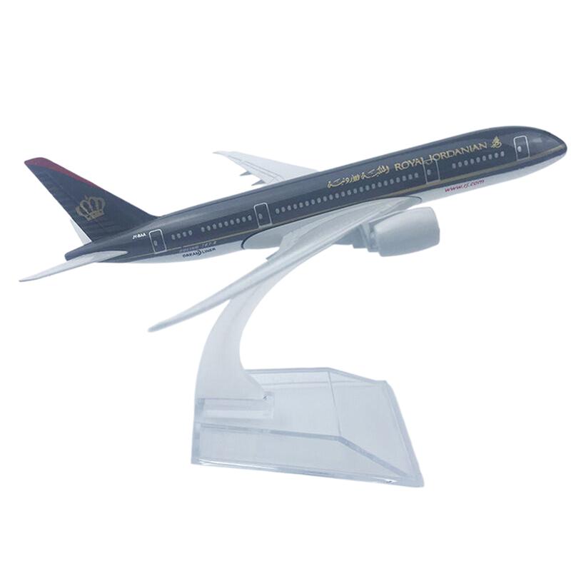 

1 Набор Литой Металл 1/400 Масштаб Самолеты 16 См Jordanian Airlines Royal 787 Сплав Модель Самолета Самолет