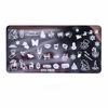 Letters Nail Stamping Plates Flower Pattern Nail Art Stamp Stencil Nail Art Tools Painting Nail