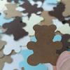 100 шт./упаковка Кремовий бурий ведмідь Baby Shower Favor Table Scatter Confetti