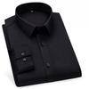 Men's Summer Mulberry Silk Shirt: Solid Color, Non-Iron Long-Sleeve, Anti-Wrinkle Style for Business Casual & Professional Wear