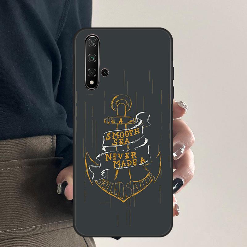 Anchor Sea Beach For Huawei Nova 9 10 SE 5T 12s 12i 11i Y91 Y90 Y60 Y70 Y72 Y61 P20 P40 P30 Lite P60 Pro Case
