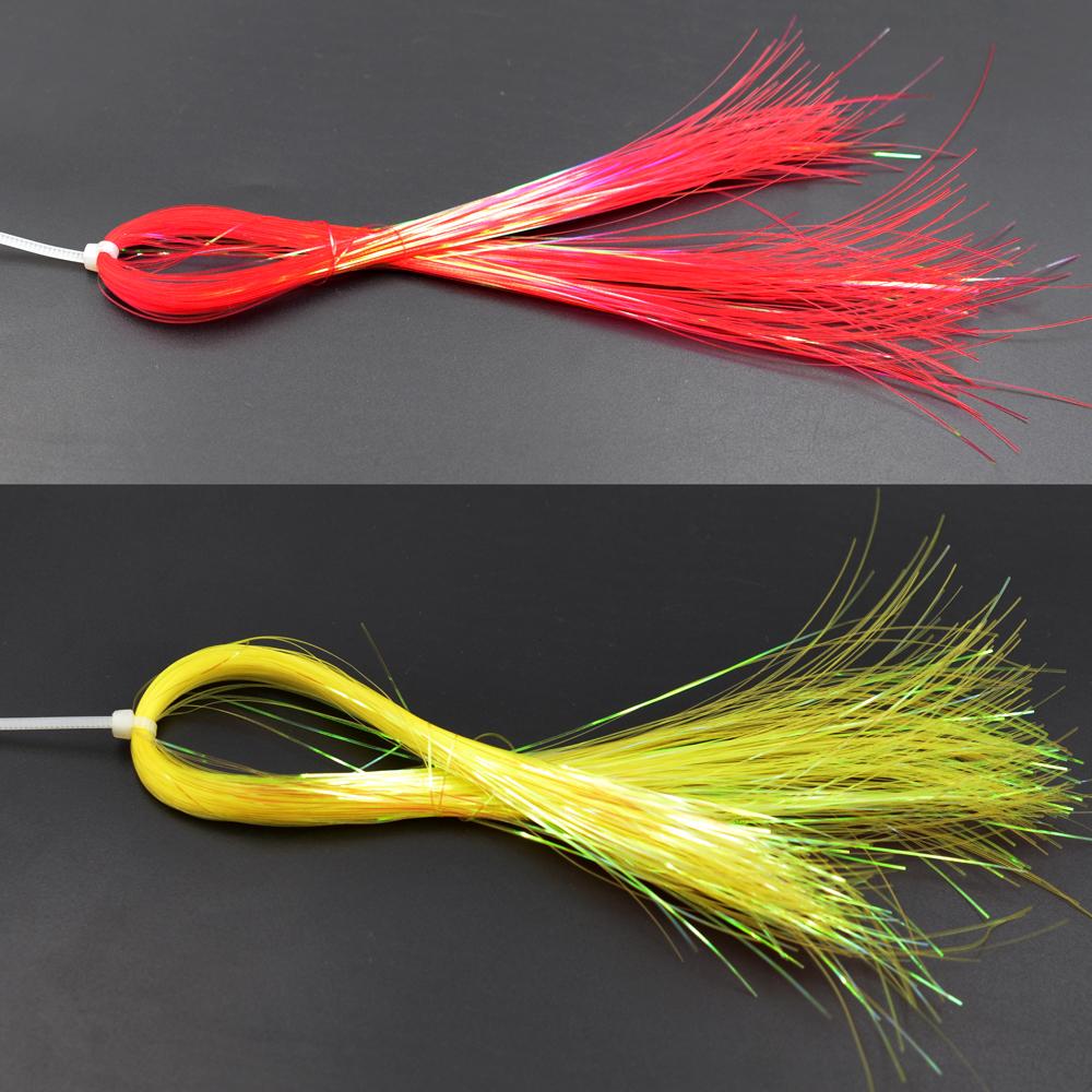 MNFT 4 Packs Fly Fishing Tying Crystal Flash Flashabou Holographic Tinsel Jig Hook Lure Making Fly Tying Material
