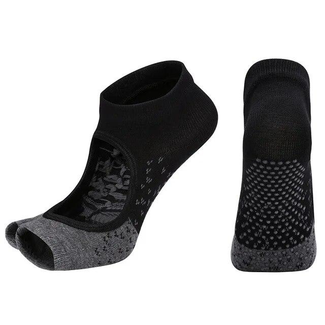 Toeless Non Slip Grip Women Socks for Yoga Barre Pilates Fitness Gym Sports Anti Slip Dance Socks Woman Socks