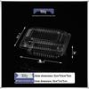 Transparent Disposable Plastic Box with Lid for Fresh Fruit, Roast Duck, Cake, or Strawberries.