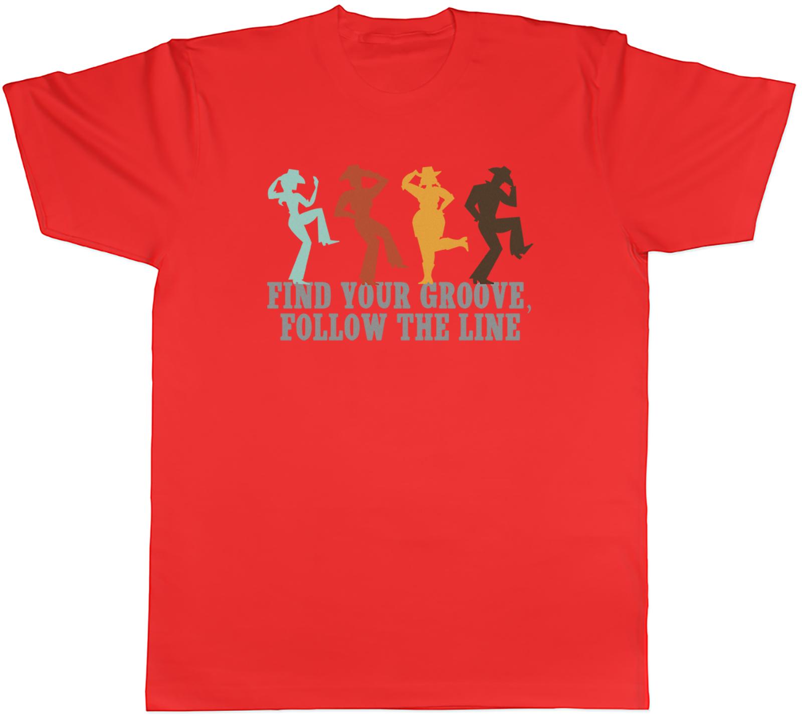 Line Dancing Find your Groove Unisexs TShirt Follow the Line Tee Gift S