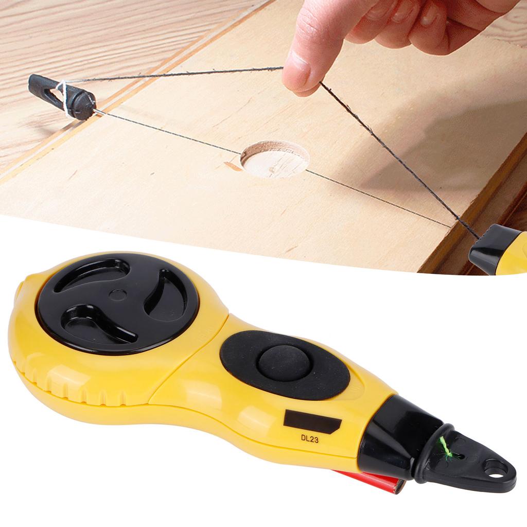 Automatic Carpenter Ink Marker Fountain Ink Line Scriber Device Woodworking ToolsYellow