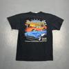 2007 Corvettes At Carlisle Graphic Tshirt Dbl Sided Black Large Cars Retro