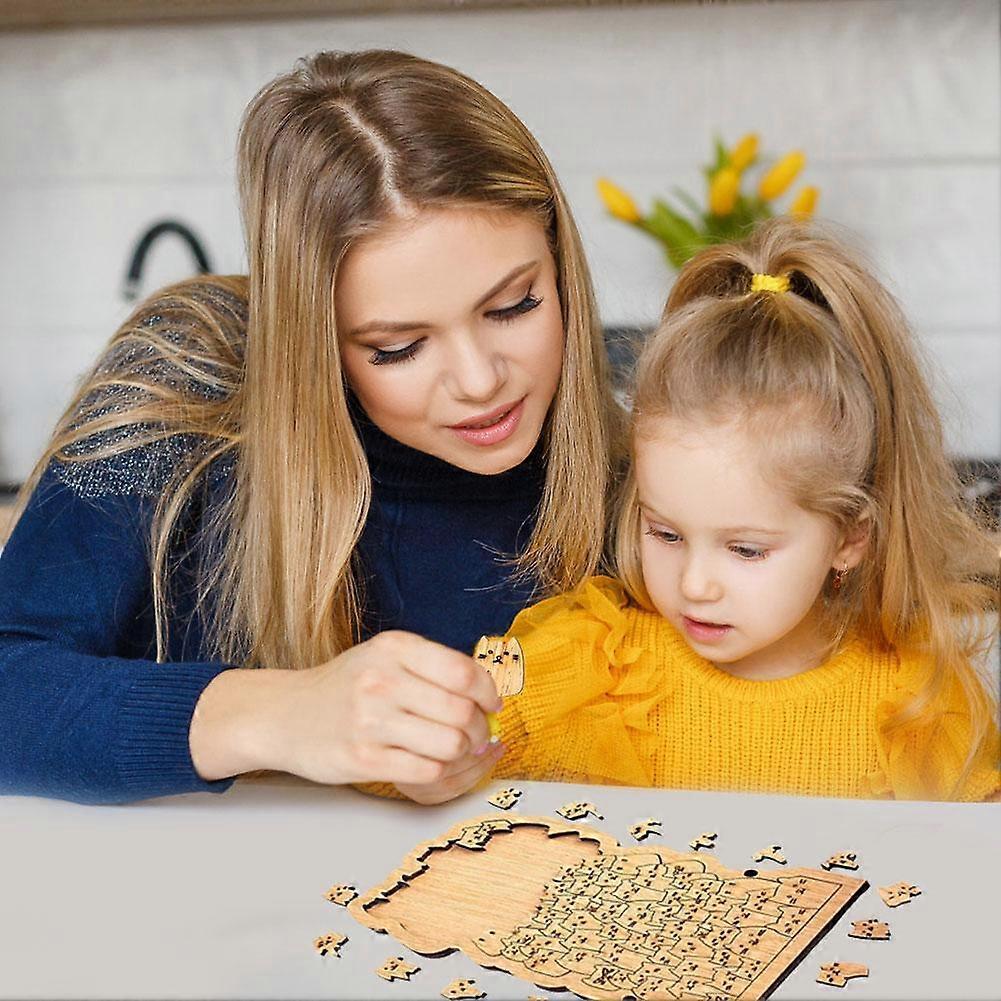 Puzzle Carino Cento Gatti Legno Buon Regalo Famiglia e Amici