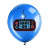 Blue Game On Theme Balloons Video Game Controller Latex Ballon Happy Boys Game Birthday Party Kids Favors Gamer Level Up Balon