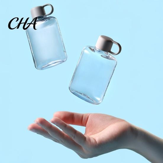 Gym Workout Water Bottle Portable Tritan Flat Bottle, Lightweight Slim Design, Large Hydration Container Capacity Leakproof Kettle, for Outdoor Hiking
