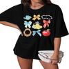 Princess Magical Oversized Tshirt Women Princess Bow Shirts Girls Trip Shirt Family Trip Short Sleeve Tee Tops