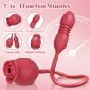Vibrátor pro sání růže pro ženy Stimulátor klitorisu G-bodu Narážející dildo Vibrační ženský masturbátor Masáž Dospělá sexuální hračka
