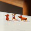 Teddy, Corgi, Shiba Inu, and Pomeranian Glass Animal Ornaments