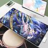 Schönes Kawaii Luno Wuthering Waves Mauspads Gamer Mauspads Zubehör Tastaturmatte Gaming Laptop Anime Hübsches Mädchen Schreibtischmatte