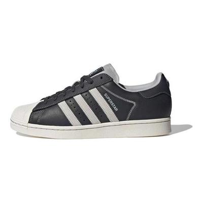 Superstar Carbon Grey Contrast Stitch Unisex Sneakers Black Cloud-White Grey-Two IF1780
