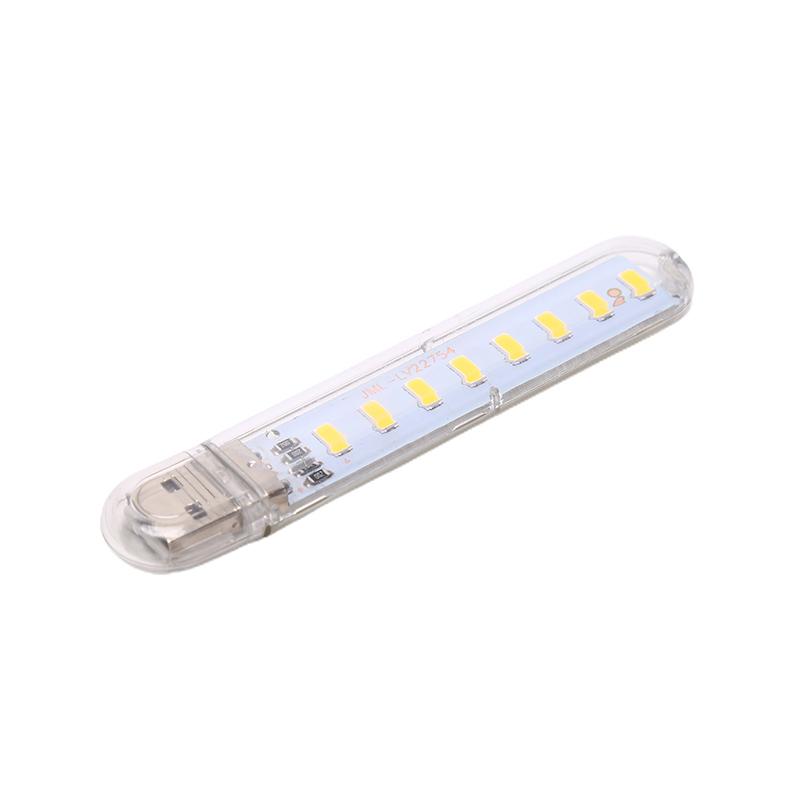 Usb Led Book Lights 8Leds Smd Bulb 5V Power Input White Warm Usb Night Light
