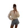 Damen Sommer Reißverschluss Strickjacke: Trendig, Bequem, Vielseitig und Auf Lager