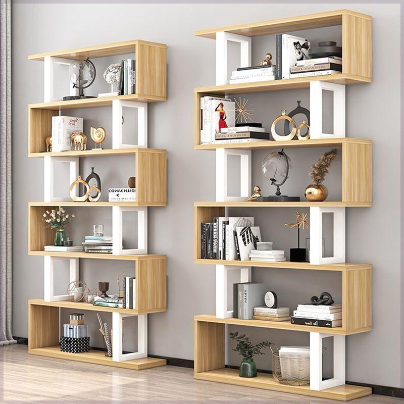 Modern Multi-layer Storage Shelf: Living Room Display & Bookshelf