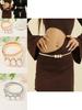 Metal Spring Waist Belt For Women Elegant Fashionable Chain Link With Faux Pearl Accents