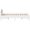 Vidaxl Bed Frame Without Mattress, White, 160X200 Cm, Solid Pine Wood