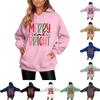 Women's Christmas Letter Hooded Sweatshirt