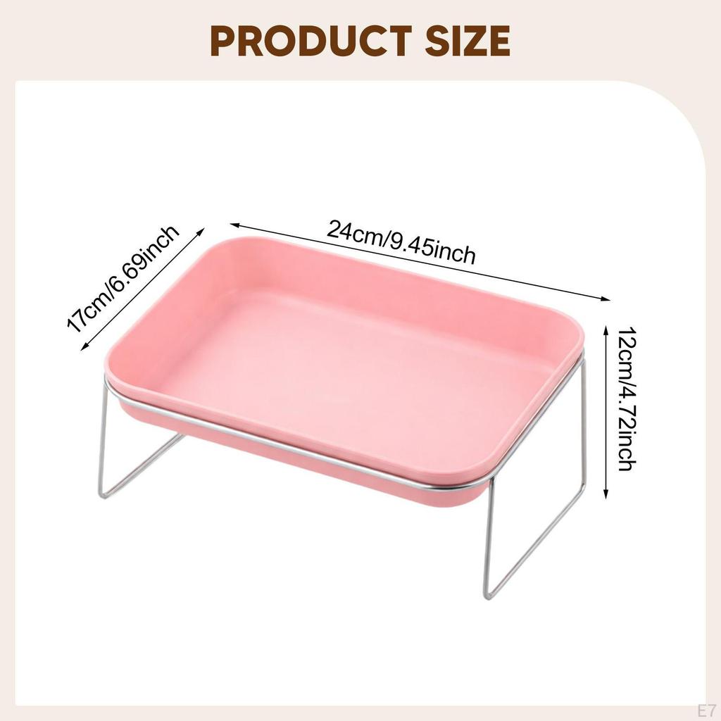 Bowl Easy to Clean Elevated Pet Feeder Raised Cat Food for Small Pets Little Dogs