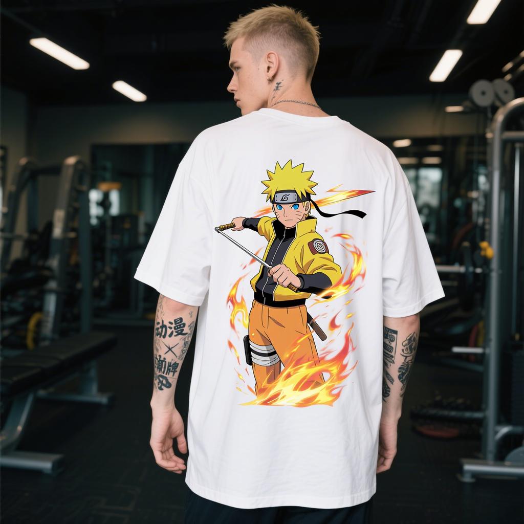 Naruto 3d Print Men T-shirt Summer Short-sleeved T-shirts for Men and Women Streetwear Cosplay Tops