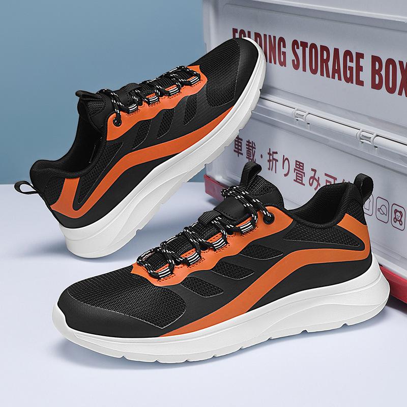 Sports Men's Shoes 2025 Summer New Breathable Fly-woven Mesh Running Shoes Men's Non-slip and Wear-resistant Casual Walking Shoes