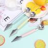 2 In1 Stainless Steel Carving Knife Fruit Ice Cream Baller Scoop Stacks Spoon