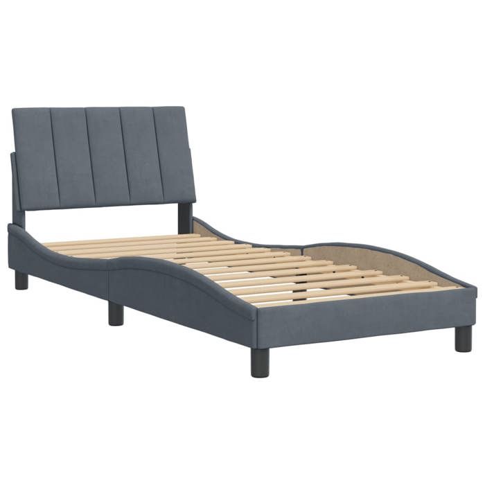 VidaXL Bed Frames Without Mattress Hanko, Upholstered Bed, Slat Base, Single Bed, Adult Bedroom Bed 3207826
