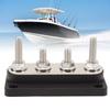 4 Studs Power Distribution Block 12‑48V 150A Brass Nickel Plated for Cars Trucks RVs Marine Boats