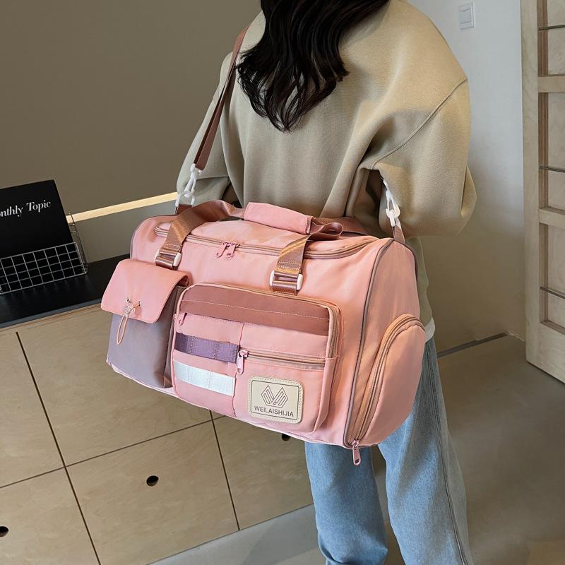 Niche Design Hand-held Travel Bag with Dry and Wet Separation, Multi-color Fitness Bag That Can Be Worn with A Handle and Shoe Compartment