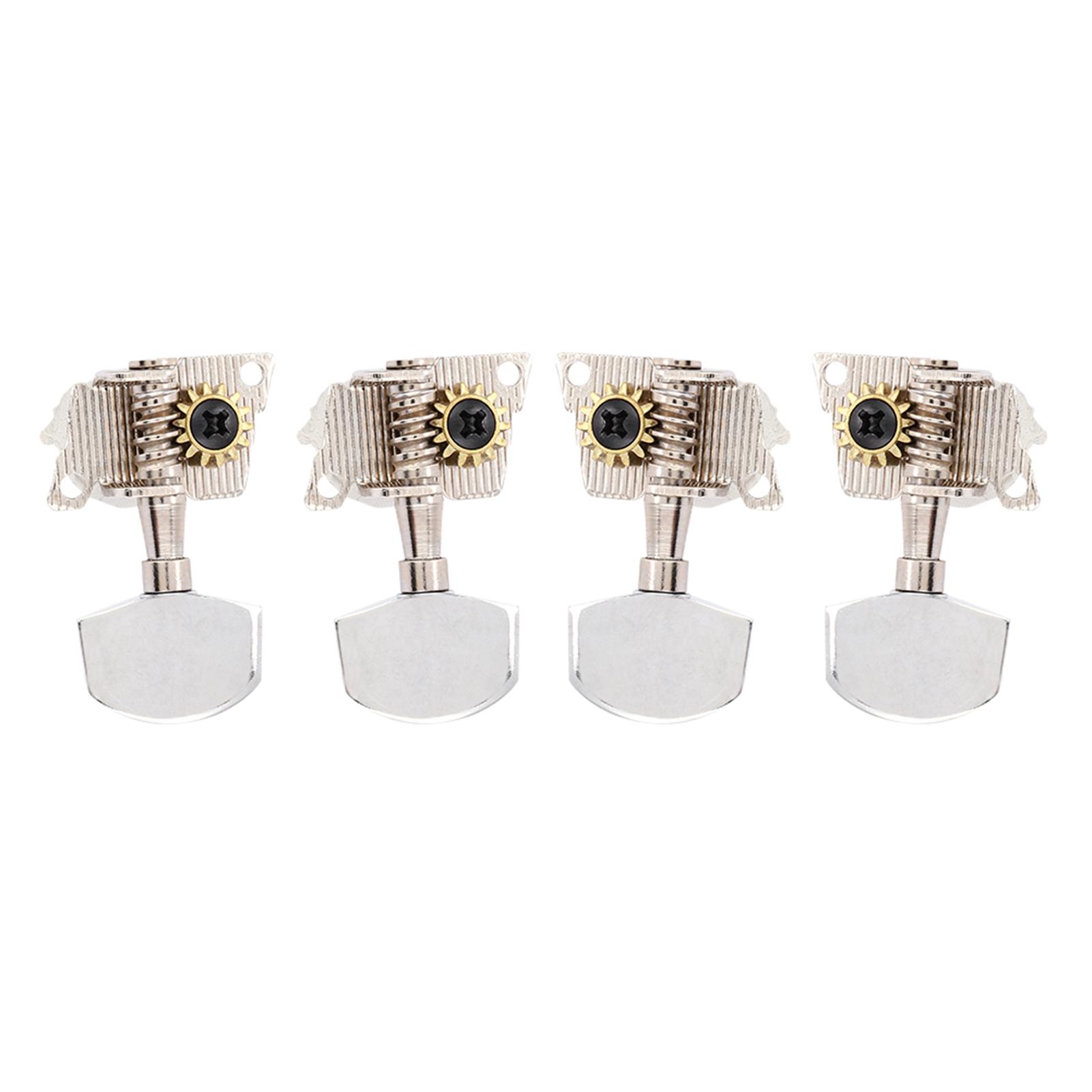 2L2R Silver Classical Style Ukulele Tuning Pegs Machine Heads Ukulele DIY Parts