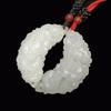New Afghan White Jade Dragon and Phoenix Pendant Child Pair Wear Jade Pendant Brand Car Hanging Accessories Exhibition Gift