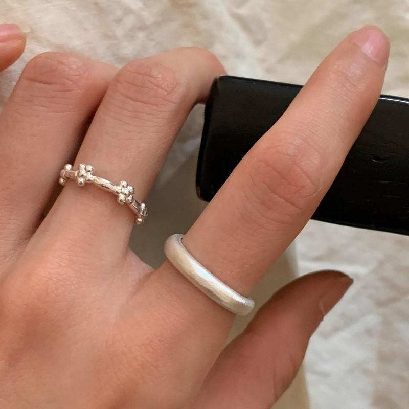 Chic And Trendy Open Adjustable Floral Copper Ring For Women In 2024 Summer