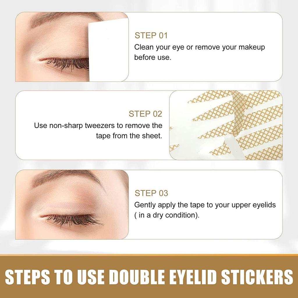Eyelid Tape Roll, Invisible Lace Mesh, Double Eyelid Stickers, Natural Eye Lift | Professional Double Eyelid Lifting Tape | Transparent Mesh Eye Fol