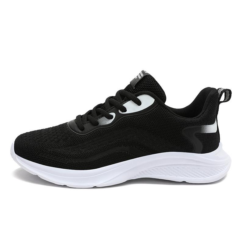 Sports and Casual Shoes for Women In Spring New Style Mesh Flying Mom Shoes Foreign Trade Large Size Women's Sports Shoes Running Shoes