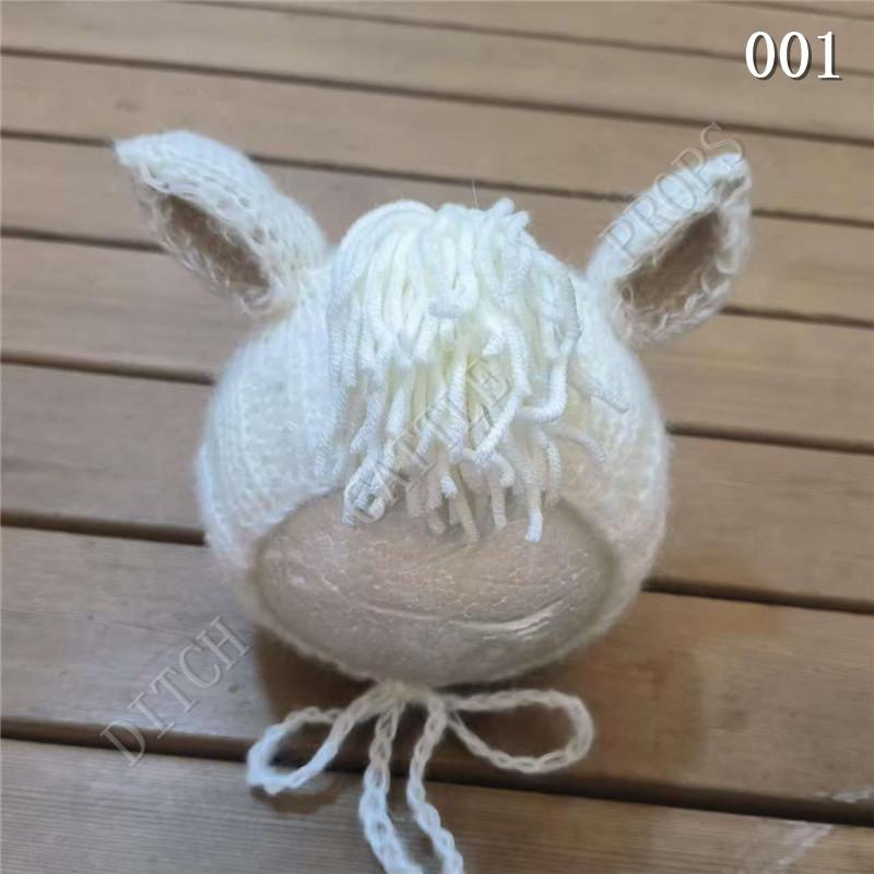 Newborn Photography Props Mohair Horse Styling Hat Studio Clothing newborn