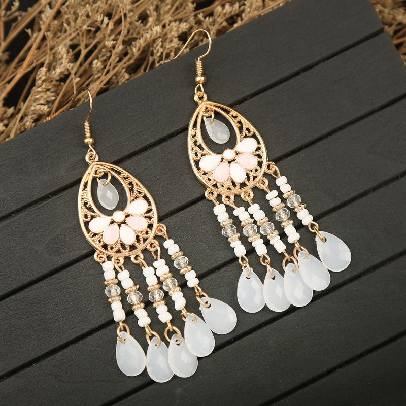 

Богемные серьги с кисточками - Ретро этнический стиль для женской универсальной, длинной европейской и американской моды