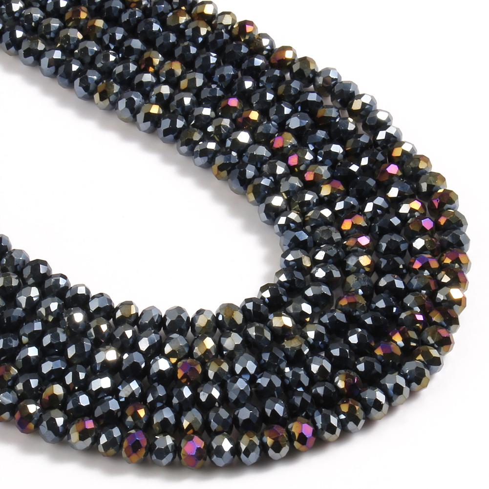 3 4 6 8mm Facettierte Rondelle Kristallglasperlen Österreich Kristall Abstandshalter Lose Perlen Für Schmuckherstellung DIY Armband Anhänger Zubehör