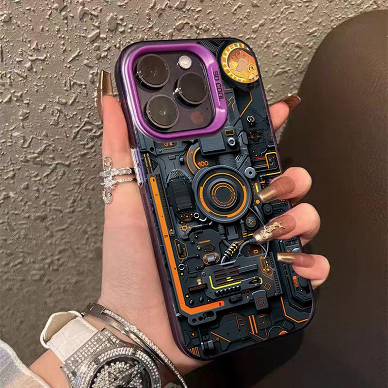 

Cyber Circuit Board Phone Case For iPhone 16 15 14 13 12 11 Pro Max XS X XR 7 8 Plus Mini SE 2020 2022 Shockproof Funda iPhone 14 Plus