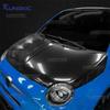 For Abarth 595 695 2012-2024 For Fiat 500 2008-2024 LHD RHD Car Front Bonnet Engine Hood Carbon Fiber Pattern TPU PPF Wrap Film