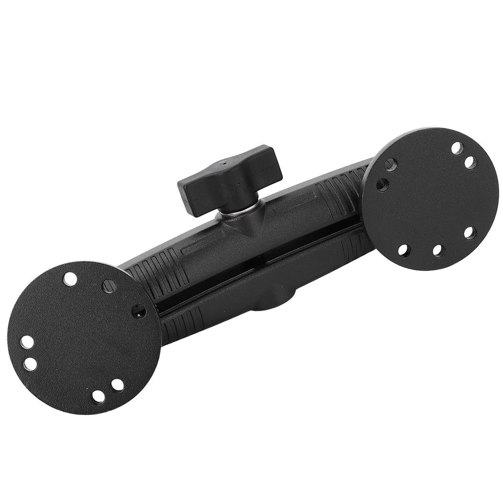 1in Double Ball Mount with 2 AMPS Round Plates Aluminum Alloy Fish Finder Mount 17 Cm Double Socket Arm for Garmin