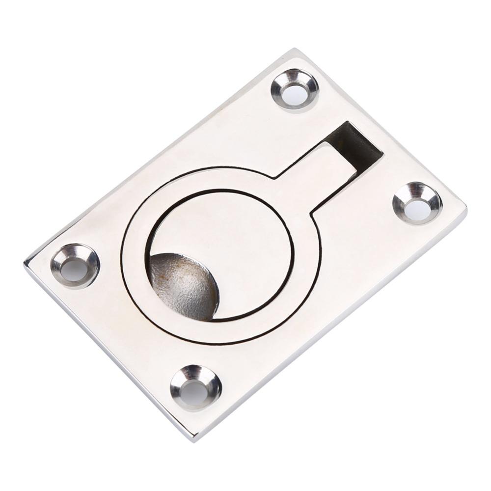 Reinforced Ring Handle Stainless Steel Flush Locker Flush Mount Boat Marine Hardware Boat